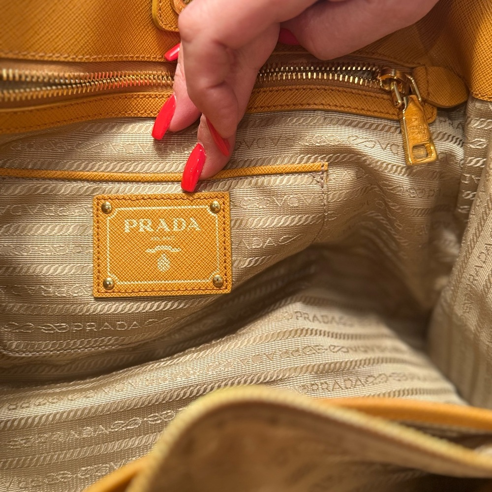 Prada Orange Leather Satchel - Picture 3 of 6